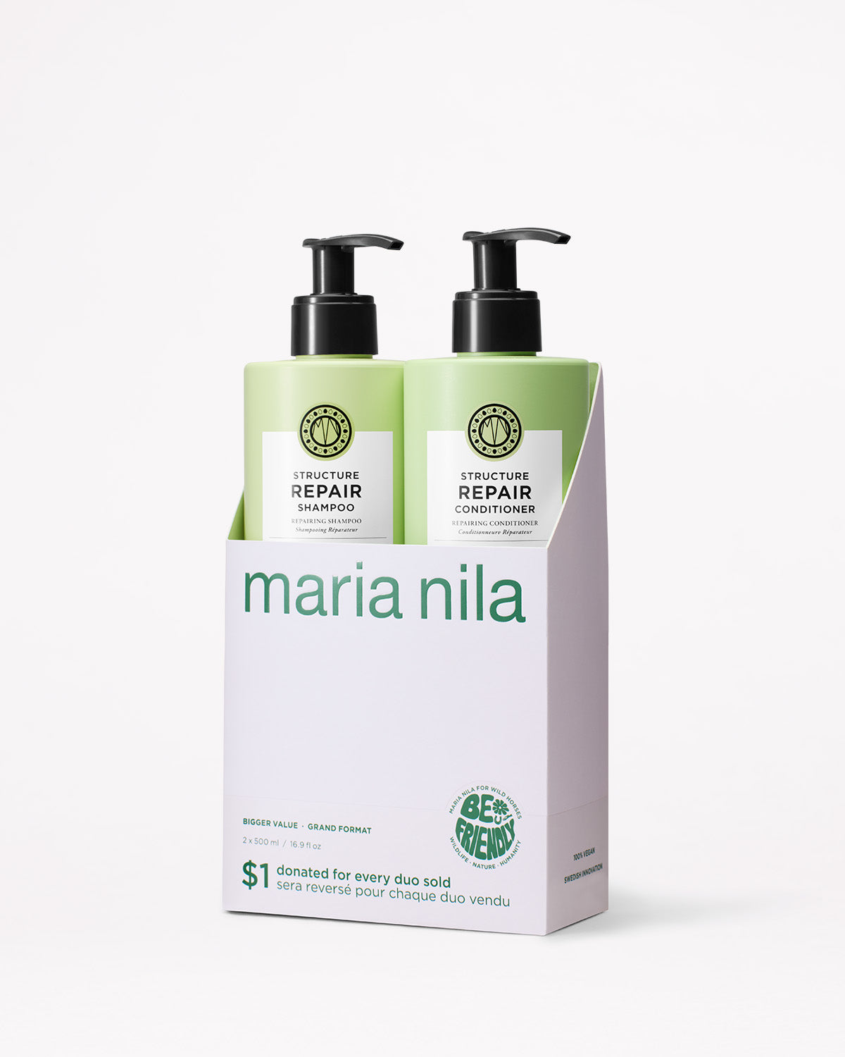 Structure Repair Care Duo - Maria Nila hair care at Solvi Salon, Boise, Idaho