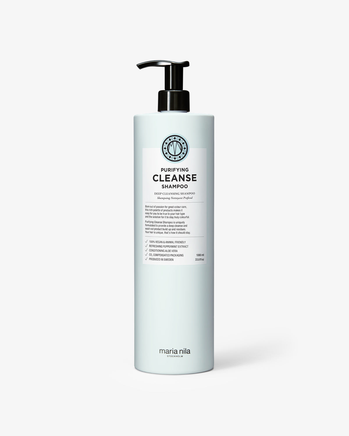 Purifying Cleanse Shampoo Liter - Maria Nila hair care at Solvi Salon, Boise, Idaho