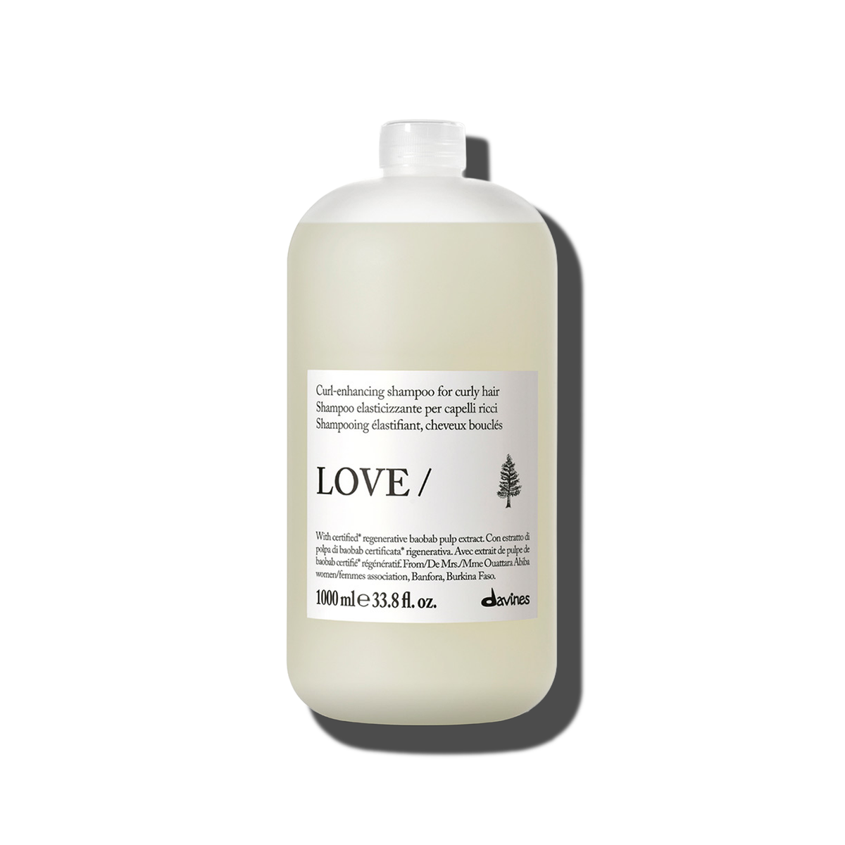 Love Curl Shampoo liter size - Davines hair care at Solvi Salon, Boise, Idaho