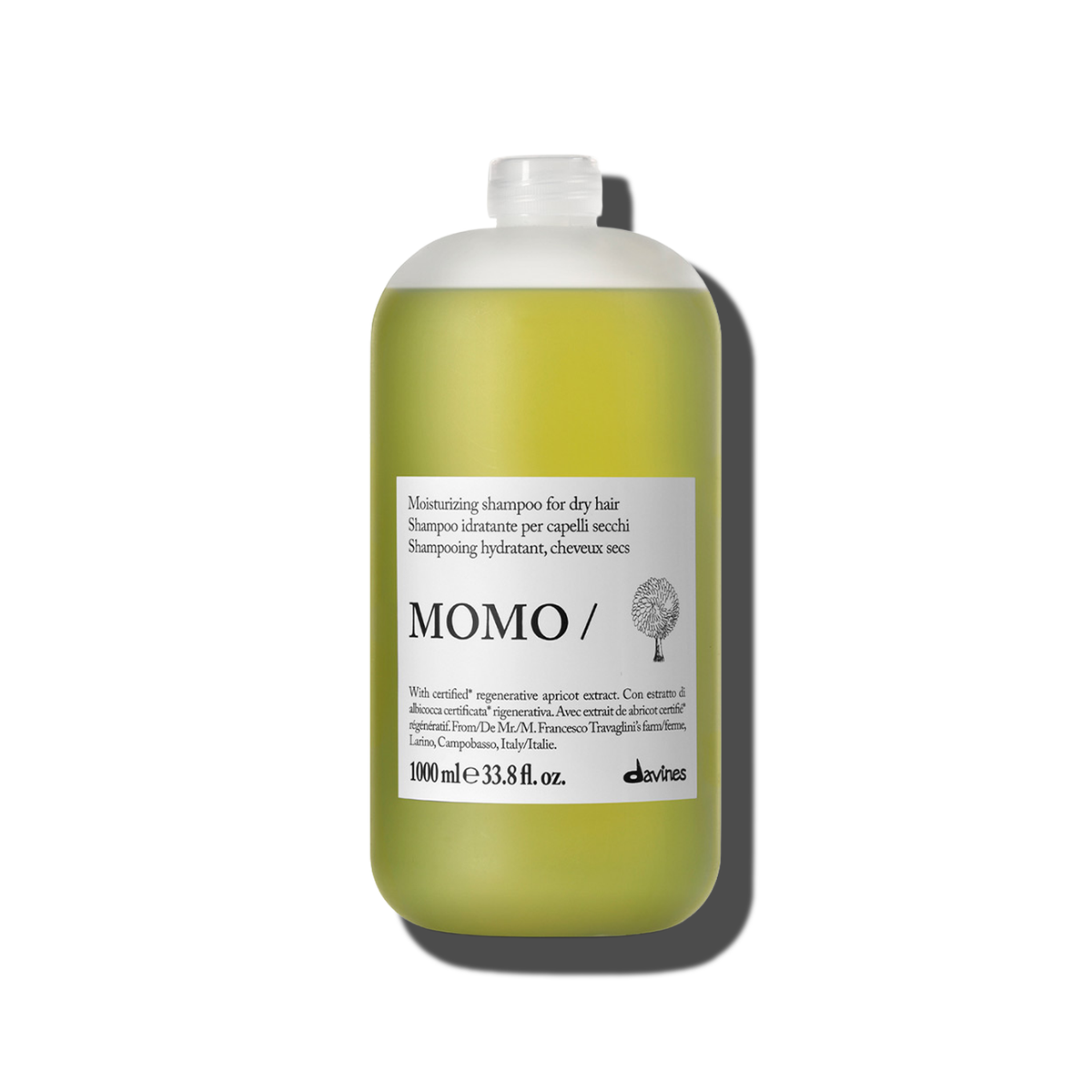 Momo Shampoo liter size - Davines hair care at Solvi Salon, Boise, Idaho