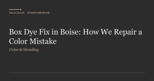 Box Dye Fix in Boise: How We Repair a Color Mistake