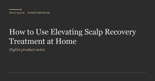 How to Use Elevating Scalp Recovery Treatment at Home
