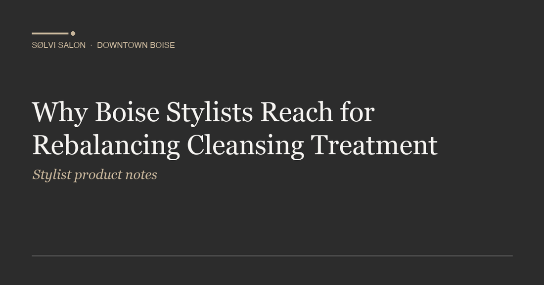 Why Boise Stylists Reach for Rebalancing Cleansing Treatment