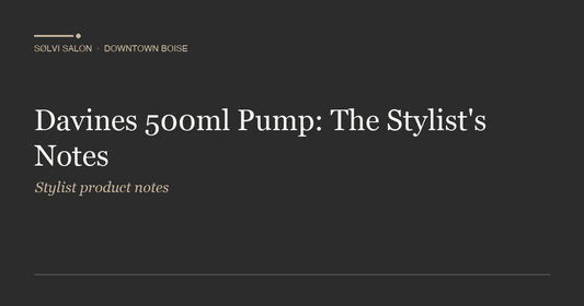 Davines 500ml Pump: The Stylist's Notes