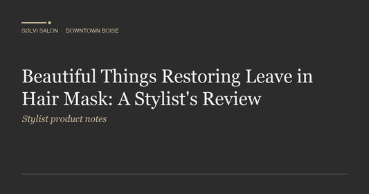 Beautiful Things Restoring Leave in Hair Mask: A Stylist's Review
