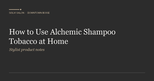 How to Use Alchemic Shampoo Tobacco at Home