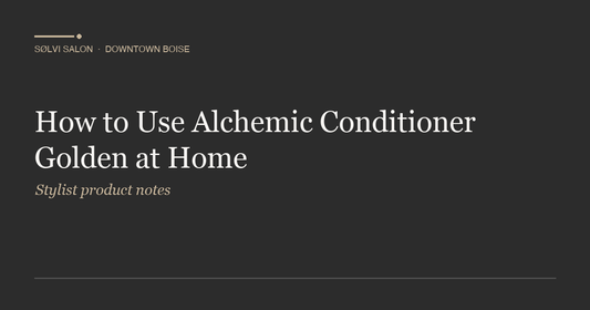 How to Use Alchemic Conditioner Golden at Home