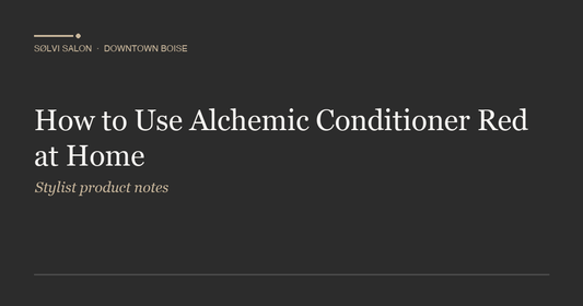 How to Use Alchemic Conditioner Red at Home