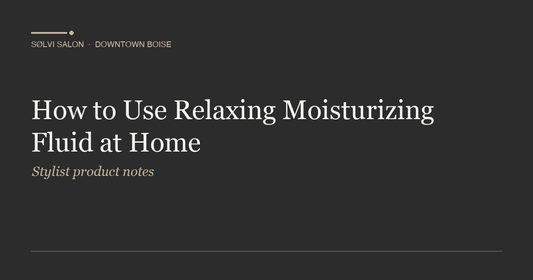 How to Use Relaxing Moisturizing Fluid at Home