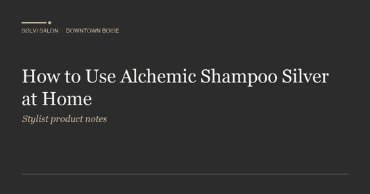 How to Use Alchemic Shampoo Silver at Home