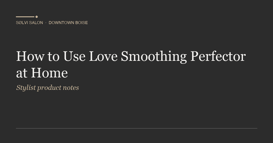How to Use Love Smoothing Perfector at Home
