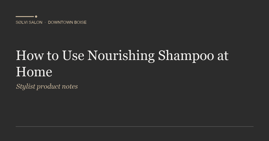How to Use Nourishing Shampoo at Home