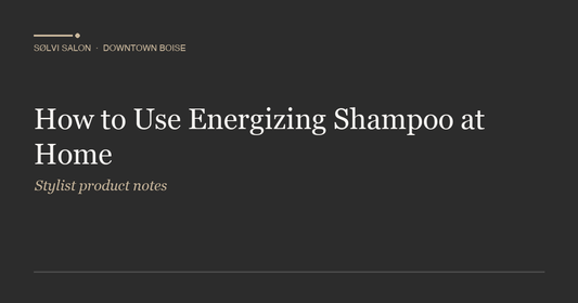 How to Use Energizing Shampoo at Home