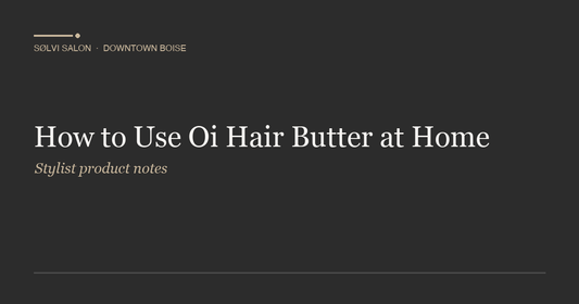 How to Use Oi Hair Butter at Home