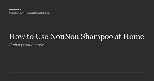 How to Use NouNou Shampoo at Home