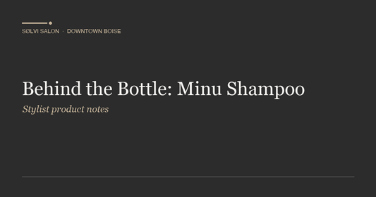 Behind the Bottle: Minu Shampoo