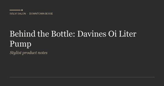 Behind the Bottle: Davines Oi Liter Pump