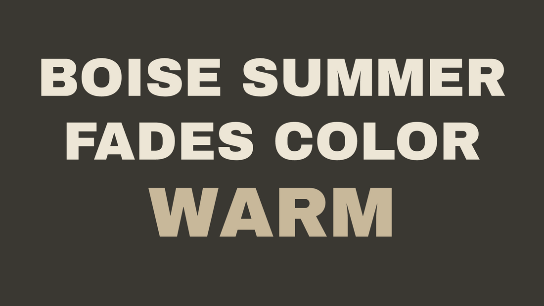 color fading orange in Boise