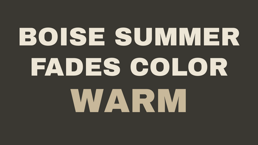 color fading orange in Boise