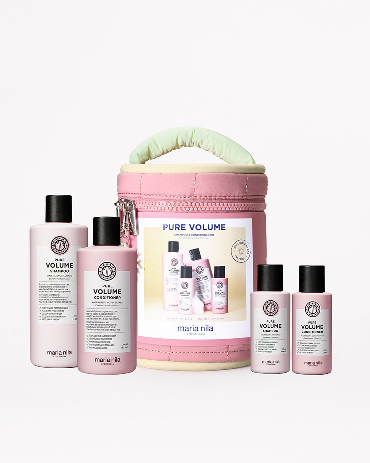 Pure Volume Beauty Bag - Maria Nila hair care at Solvi Salon, Boise, Idaho