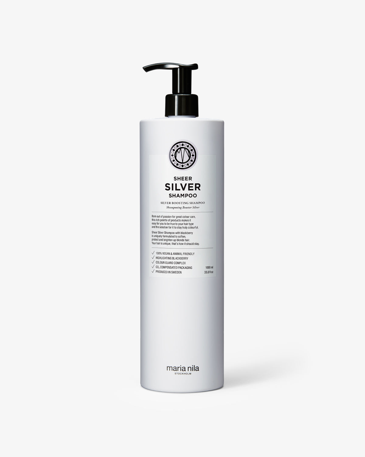 Sheer Silver Shampoo Liter - Maria Nila hair care at Solvi Salon, Boise, Idaho