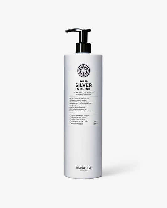 Sheer Silver Shampoo Liter - Maria Nila hair care at Solvi Salon, Boise, Idaho