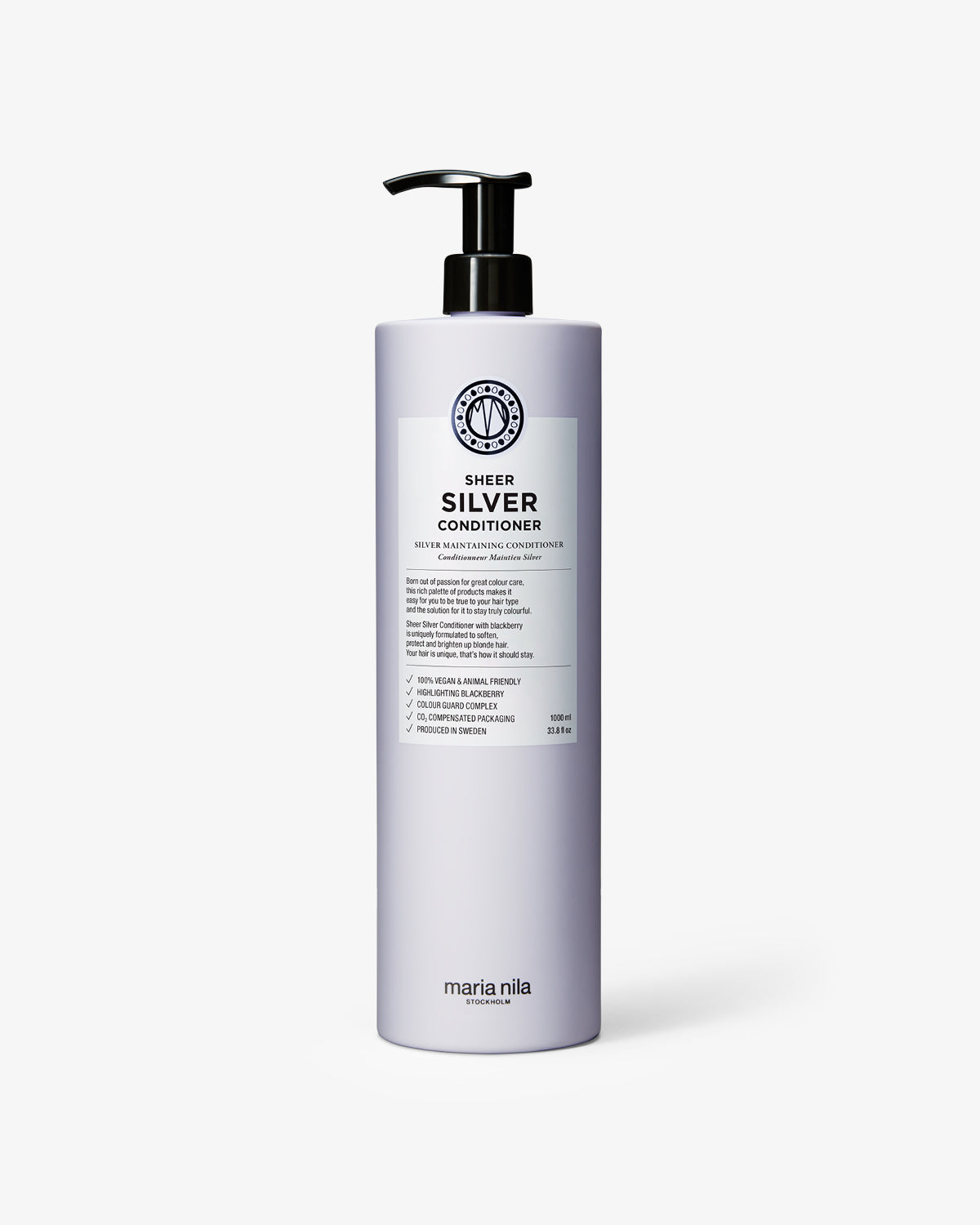 Sheer Silver Conditioner Liter - Maria Nila hair care at Solvi Salon, Boise, Idaho