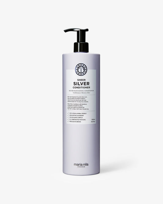 Sheer Silver Conditioner Liter - Maria Nila hair care at Solvi Salon, Boise, Idaho