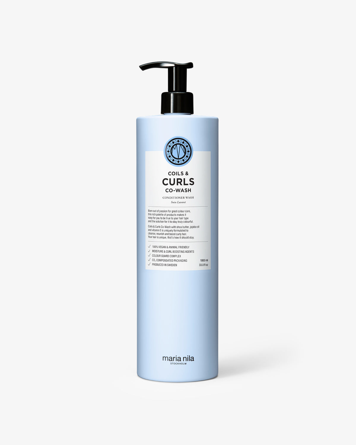 Coils & Curls Co-wash Liter - Maria Nila hair care at Solvi Salon, Boise, Idaho