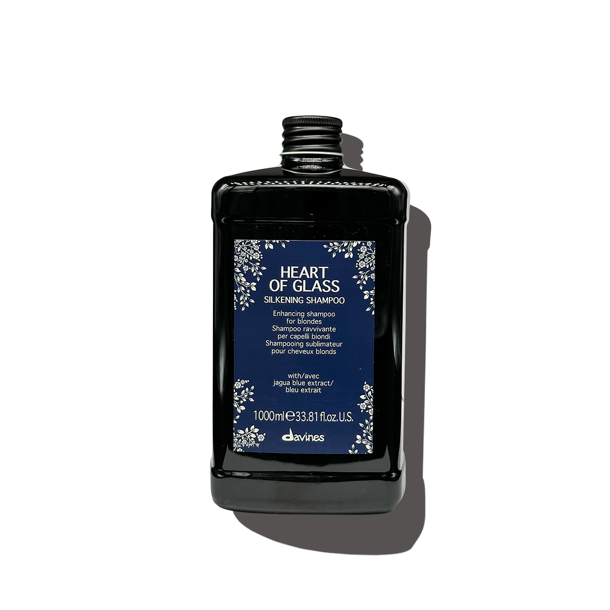 Heart Of Glass Silkening Shampoo liter size - Davines hair care at Solvi Salon, Boise, Idaho