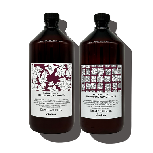 Natural Tech Replumping Liter Bundle - Davines hair care at Solvi Salon, Boise, Idaho