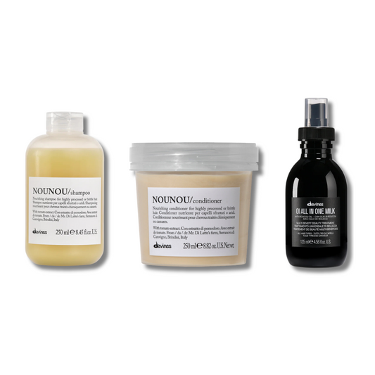 Nounou Bundle: Deep Nourishment for Damaged Hair - Davines hair care at Solvi Salon, Boise, Idaho