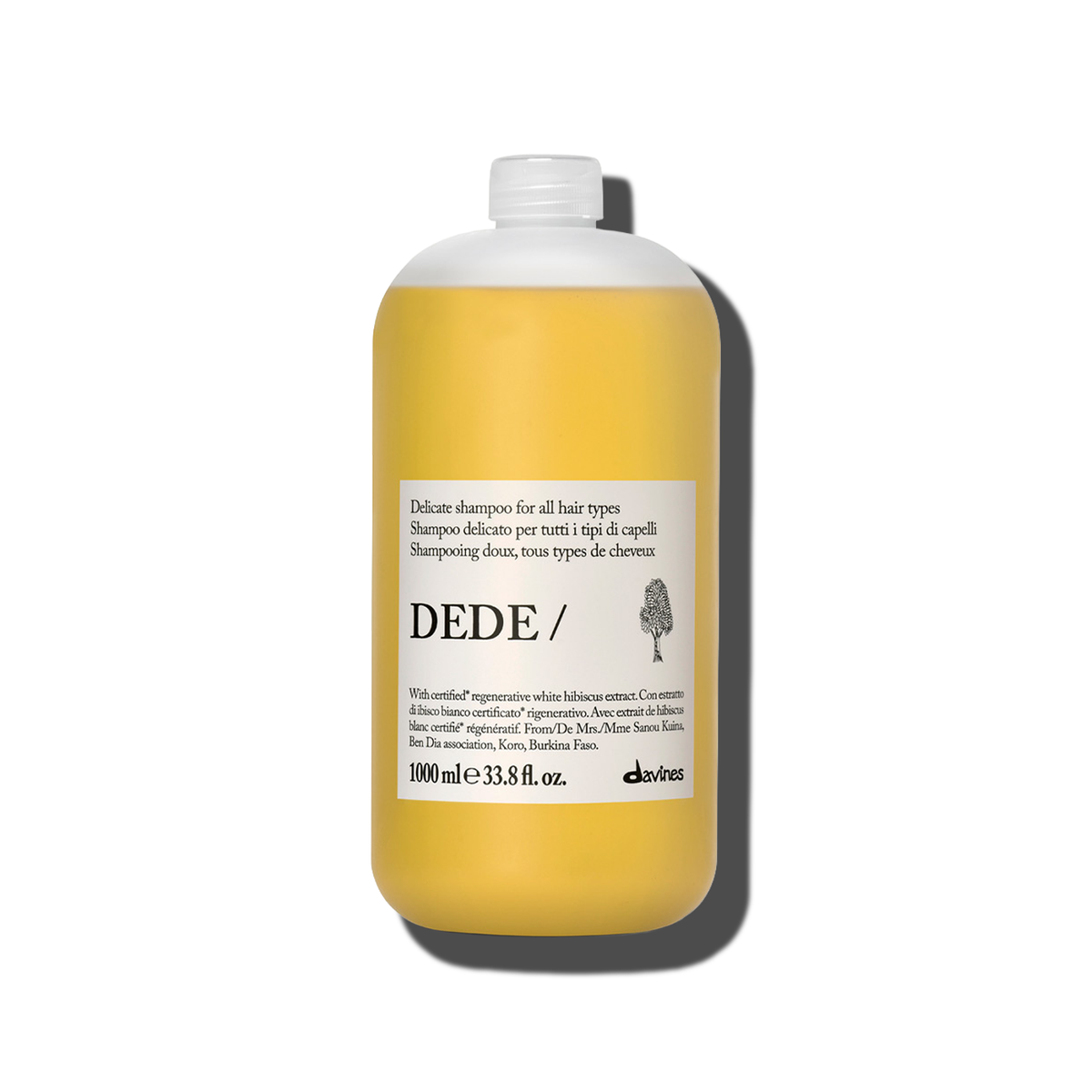 Dede Shampoo liter size - Davines hair care at Solvi Salon, Boise, Idaho