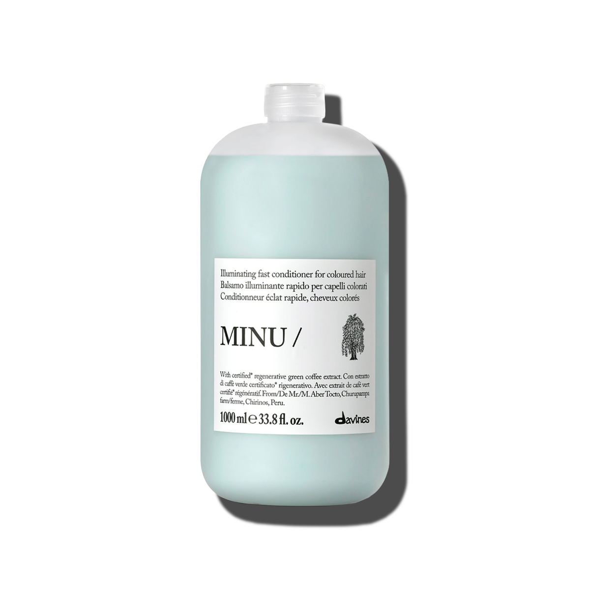 Minu Conditioner liter size - Davines hair care at Solvi Salon, Boise, Idaho