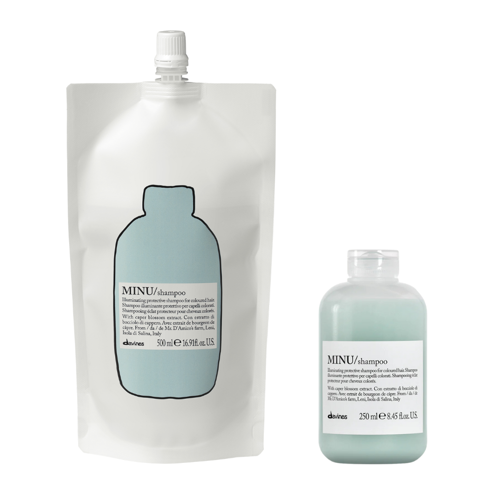 Minu Shampoo Refill Set - Davines hair care at Solvi Salon, Boise, Idaho