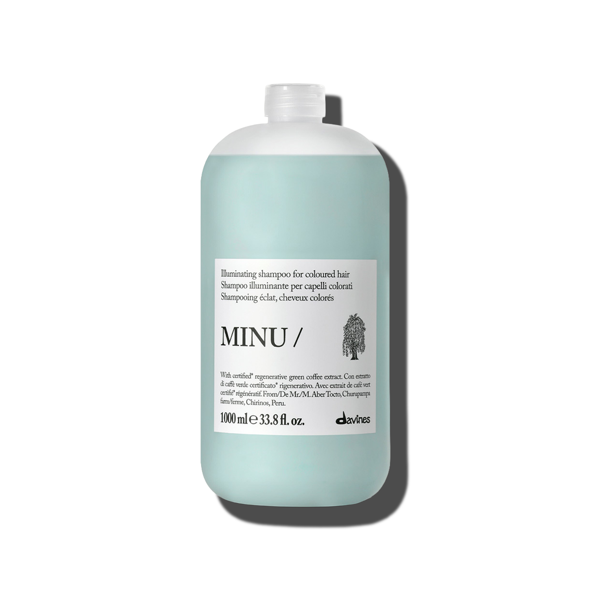 Minu Shampoo liter size - Davines hair care at Solvi Salon, Boise, Idaho