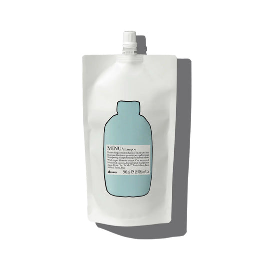 Minu Shampoo Refill Pouch - Davines hair care at Solvi Salon, Boise, Idaho