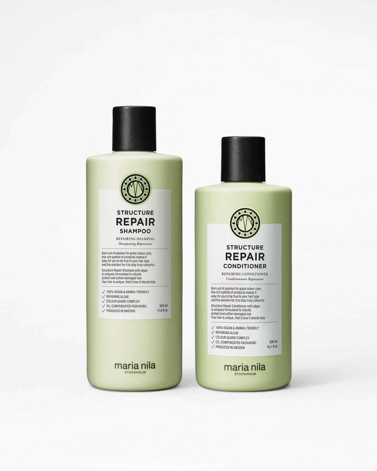Structure Repair Shampoo + Conditioner Duo - Maria Nila hair care at Solvi Salon, Boise, Idaho