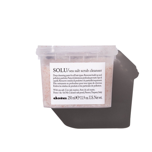 Solu Sea Salt Scrub - Davines hair care at Solvi Salon, Boise, Idaho