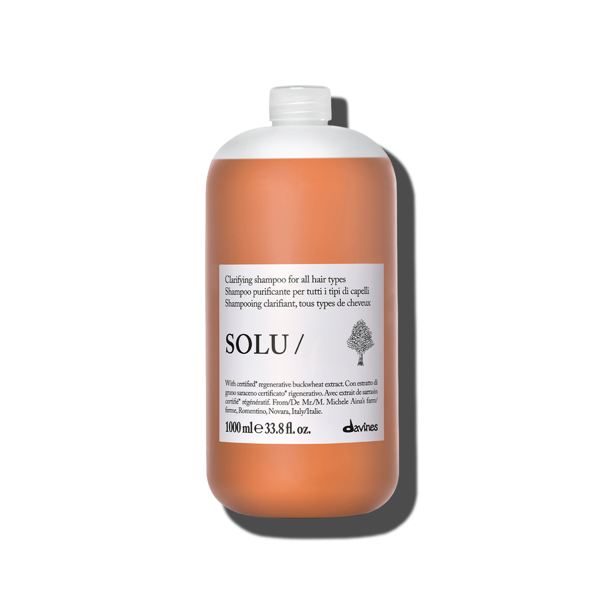 Solu Shampoo liter size - Davines hair care at Solvi Salon, Boise, Idaho