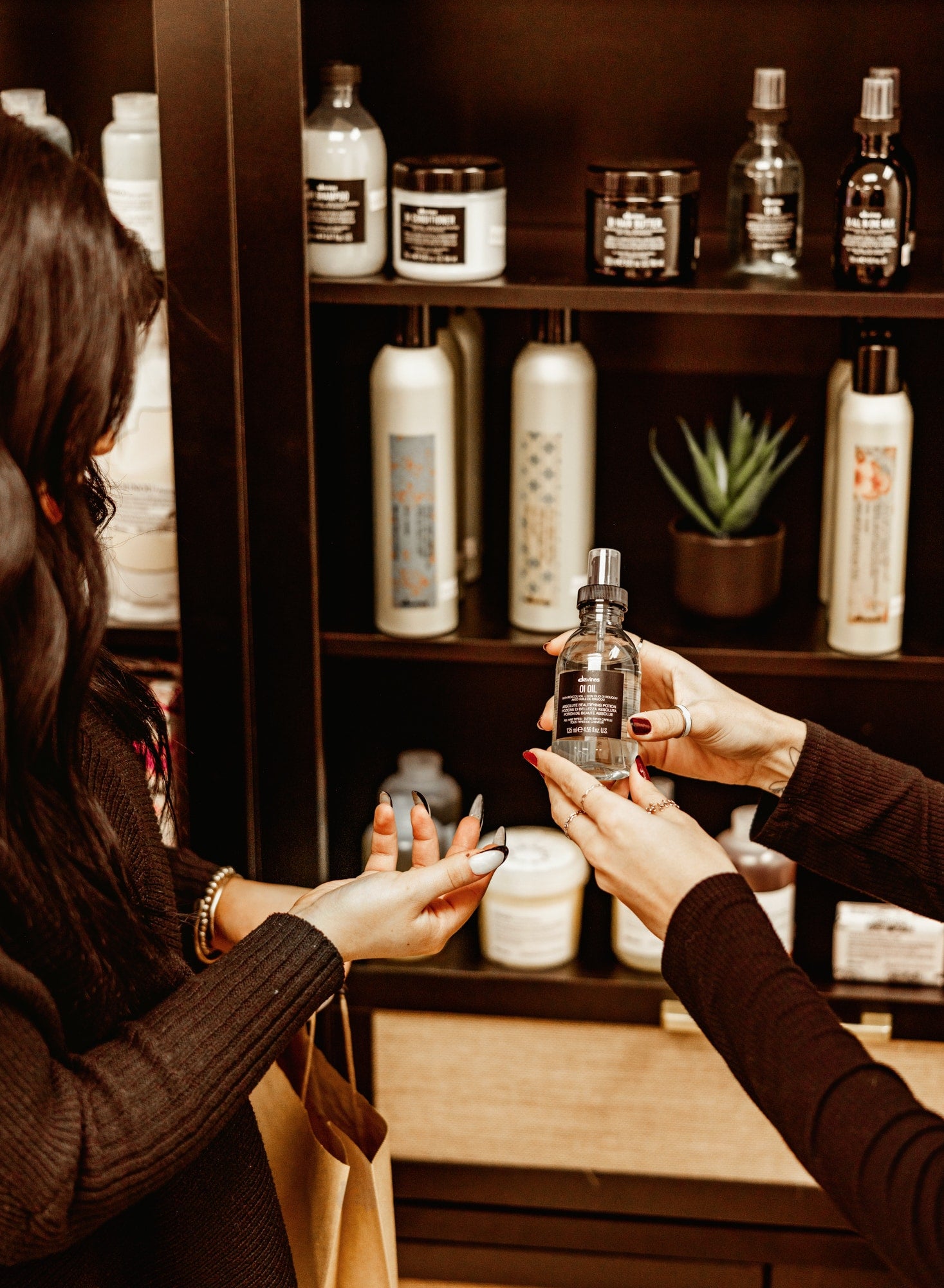 Davines product recommendations at Solvi Salon