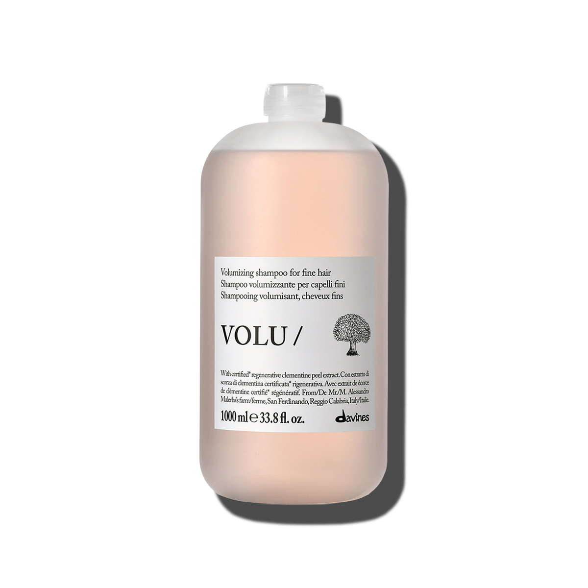 Volu Shampoo liter size - Davines hair care at Solvi Salon, Boise, Idaho